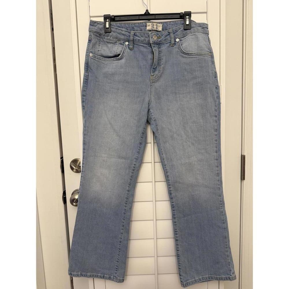 Free People We The Free Jeans mid rise cropped flair etna size 31 - Picture 2 of 6